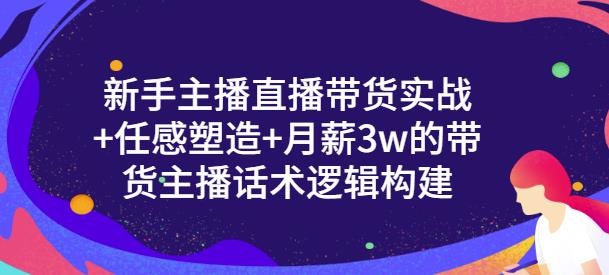 新手主播直播带货实战+信任感塑造+月薪3w的带货主播话术逻辑构建副业工作-副业资源站-副业项目-创业项目-搞钱项目个人副业工作资源分享