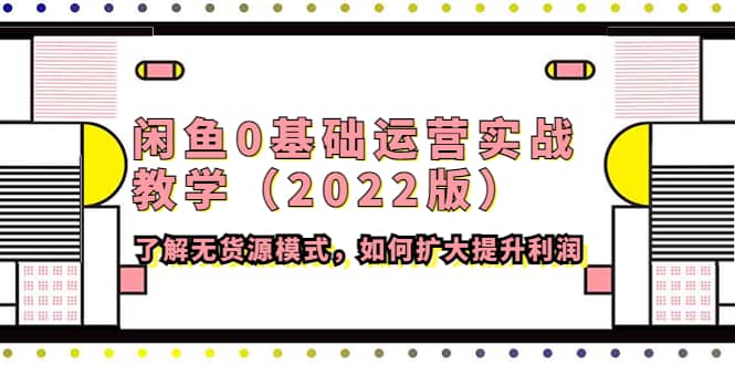 闲鱼0基础运营实战教学（2022版）了解无货源模式，如何扩大提升利润副业工作-副业资源站-副业项目-创业项目-搞钱项目个人副业工作资源分享