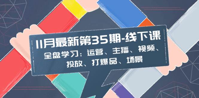 11月最新-35期-线下课：全盘学习：运营、主播、视频、投放、打爆品、场景副业工作-副业资源站-副业项目-创业项目-搞钱项目个人副业工作资源分享
