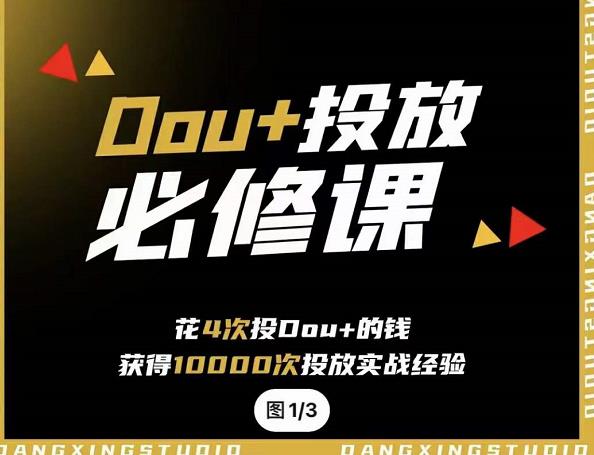 代同学DOU+投放训练营，用付费流量撬动大额自然流量，过得超额变现转化副业工作-副业资源站-副业项目-创业项目-搞钱项目个人副业工作资源分享