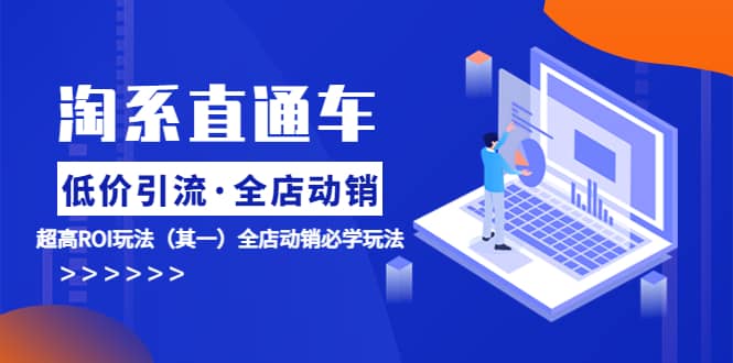 淘系直通车《低价·引流 全店·动销》超高ROI玩法（其一）全店动销必学玩法副业工作-副业资源站-副业项目-创业项目-搞钱项目个人副业工作资源分享