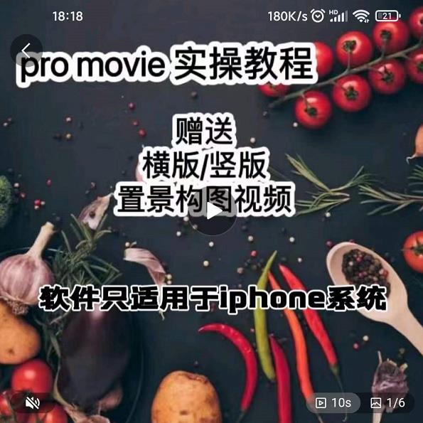 漆十二美食摄影，25​节promovie实操高手课节副业工作-副业资源站-副业项目-创业项目-搞钱项目个人副业工作资源分享