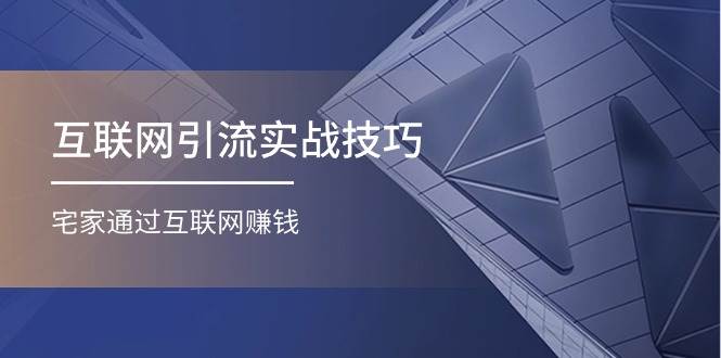 互联网引流实操技巧(适合微商，吸引宝妈)，宅家通过互联网赚钱（17节）副业工作-副业资源站-副业项目-创业项目-搞钱项目个人副业工作资源分享