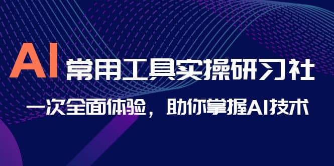 AI-常用工具实操研习社，一次全面体验，助你掌握AI技术副业工作-副业资源站-副业项目-创业项目-搞钱项目个人副业工作资源分享
