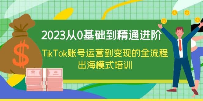 2023从0基础到精通进阶，TikTok账号运营到变现的全流程出海模式培训副业工作-副业资源站-副业项目-创业项目-搞钱项目个人副业工作资源分享