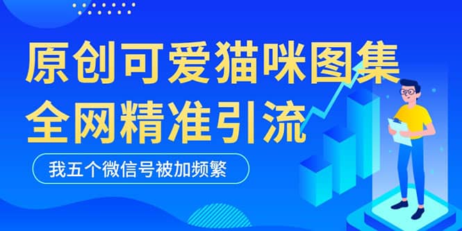 黑科技纯原创可爱猫咪图片，全网精准引流，实操5个VX号被加频繁副业工作-副业资源站-副业项目-创业项目-搞钱项目个人副业工作资源分享