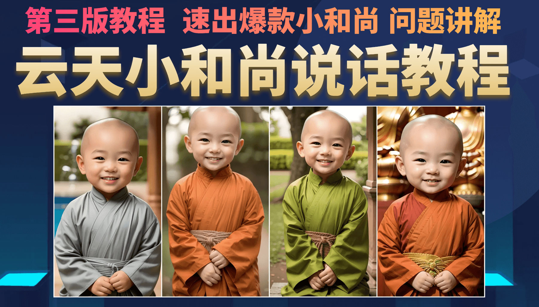 云天小和尚会说话，7天万粉（第3版教程）副业工作-副业资源站-副业项目-创业项目-搞钱项目个人副业工作资源分享