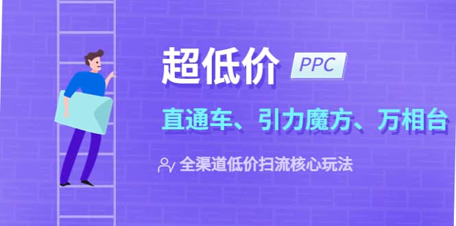 2023超低价·ppc—“直通车、引力魔方、万相台”全渠道·低价扫流核心玩法副业工作-副业资源站-副业项目-创业项目-搞钱项目个人副业工作资源分享