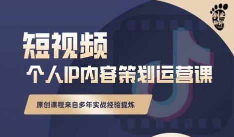 抖音短视频个人ip内容策划实操课，真正做到普通人也能实行落地副业工作-副业资源站-副业项目-创业项目-搞钱项目个人副业工作资源分享