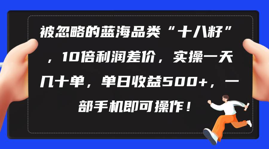 被忽略的蓝海品类“十八籽”，10倍利润差价，实操一天几十单 单日收益500+副业工作-副业资源站-副业项目-创业项目-搞钱项目个人副业工作资源分享