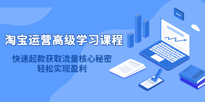 淘宝运营高级学习课程：快速获取流量核心秘密，轻松实现盈利！副业工作-副业资源站-副业项目-创业项目-搞钱项目个人副业工作资源分享