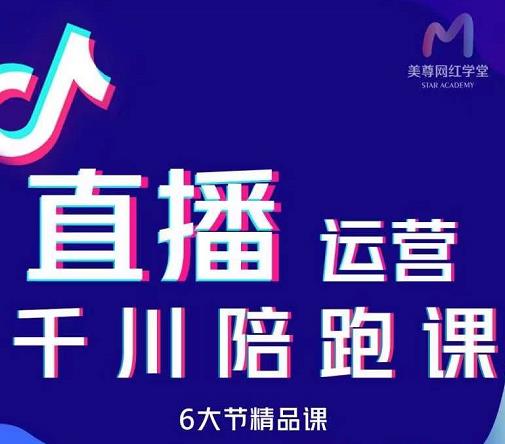 美尊-抖音直播运营千川系统课：直播​运营规划、起号、主播培养、千川投放等副业工作-副业资源站-副业项目-创业项目-搞钱项目个人副业工作资源分享