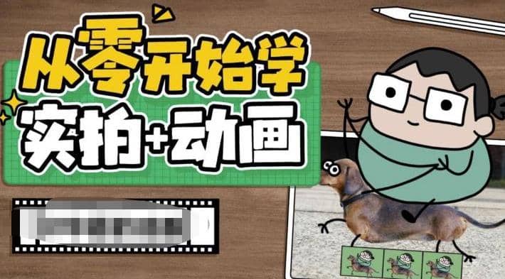 从零开始学实拍加动画，实拍加动画创意教程（49节视频课）副业工作-副业资源站-副业项目-创业项目-搞钱项目个人副业工作资源分享