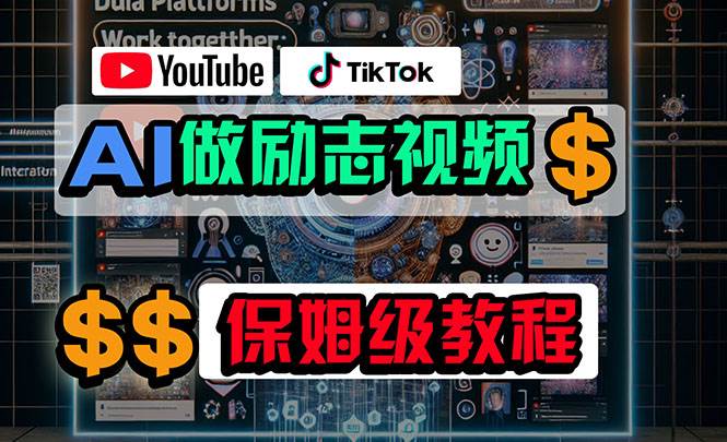 利用AI制作励志视频，在YouTube和TikTok赚钱，小白可做（附工具）副业工作-副业资源站-副业项目-创业项目-搞钱项目个人副业工作资源分享