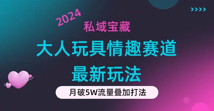 私域宝藏：大人玩具情趣赛道合规新玩法，零投入，私域超高流量成单率高副业工作-副业资源站-副业项目-创业项目-搞钱项目个人副业工作资源分享