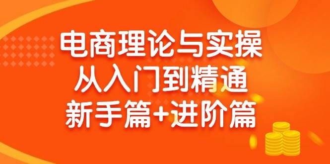 电商理论与实操从入门到精通 新手篇+进阶篇副业工作-副业资源站-副业项目-创业项目-搞钱项目个人副业工作资源分享