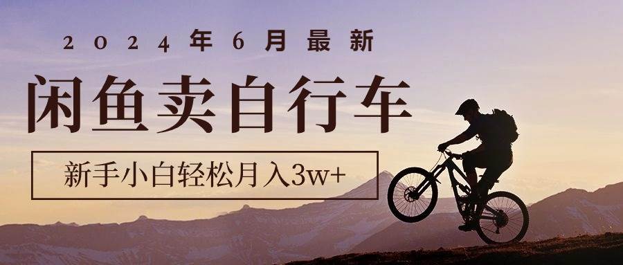 2024年6月最新闲鱼卖自行车，新手小白轻松月入3w+项目副业工作-副业资源站-副业项目-创业项目-搞钱项目个人副业工作资源分享