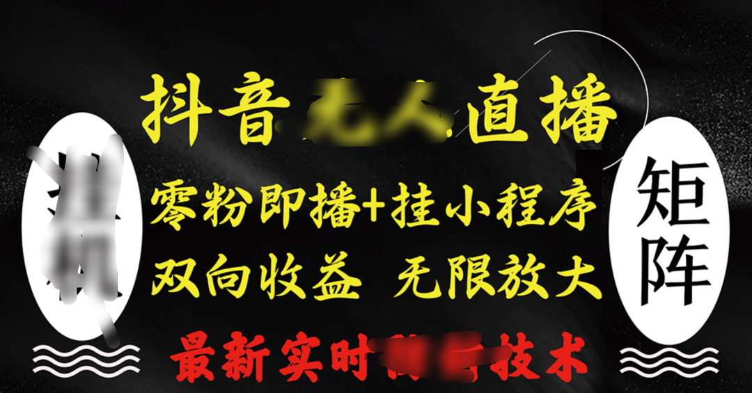 抖音无人直播最新独家玩法，小雪花+撸音浪双向收益，可矩阵放大副业工作-副业资源站-副业项目-创业项目-搞钱项目个人副业工作资源分享