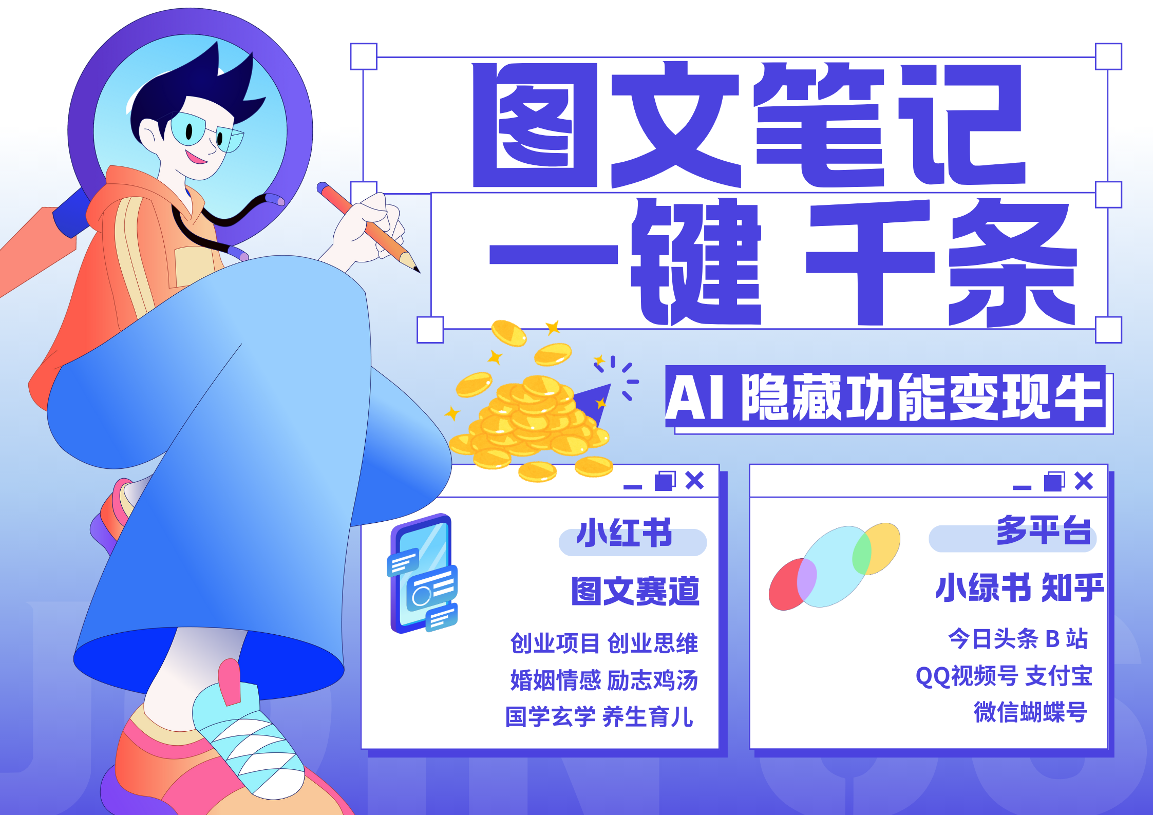 小红书小绿书 秒生图文一键千条 轻松变现3W+副业工作-副业资源站-副业项目-创业项目-搞钱项目个人副业工作资源分享