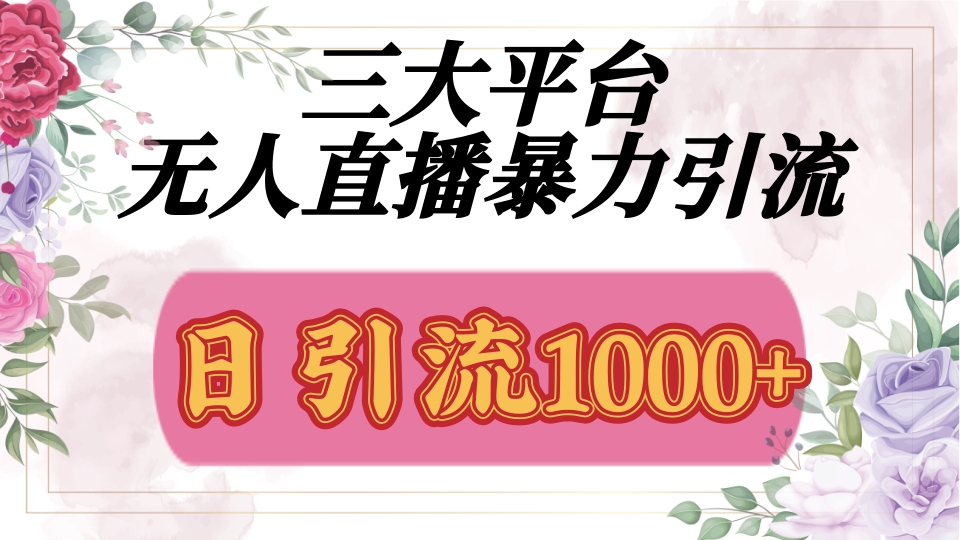 抖音，快手，视频号全平台通用，无人直播引流法，利用图片,模板,整套话术挂机全天支持矩阵操作，无限设备多开，超暴力引流，1000+高质量精准创业粉副业工作-副业资源站-副业项目-创业项目-搞钱项目个人副业工作资源分享