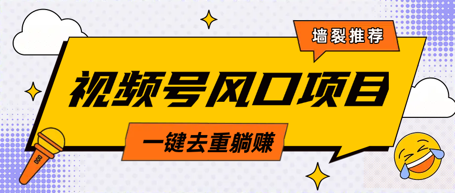 视频号风口蓝海项目，中老年人的流量密码，简单无脑，一键去重，轻松月入过万副业工作-副业资源站-副业项目-创业项目-搞钱项目个人副业工作资源分享