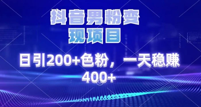 2025最新男粉项目 日引200 轻松月入2w+副业工作-副业资源站-副业项目-创业项目-搞钱项目个人副业工作资源分享