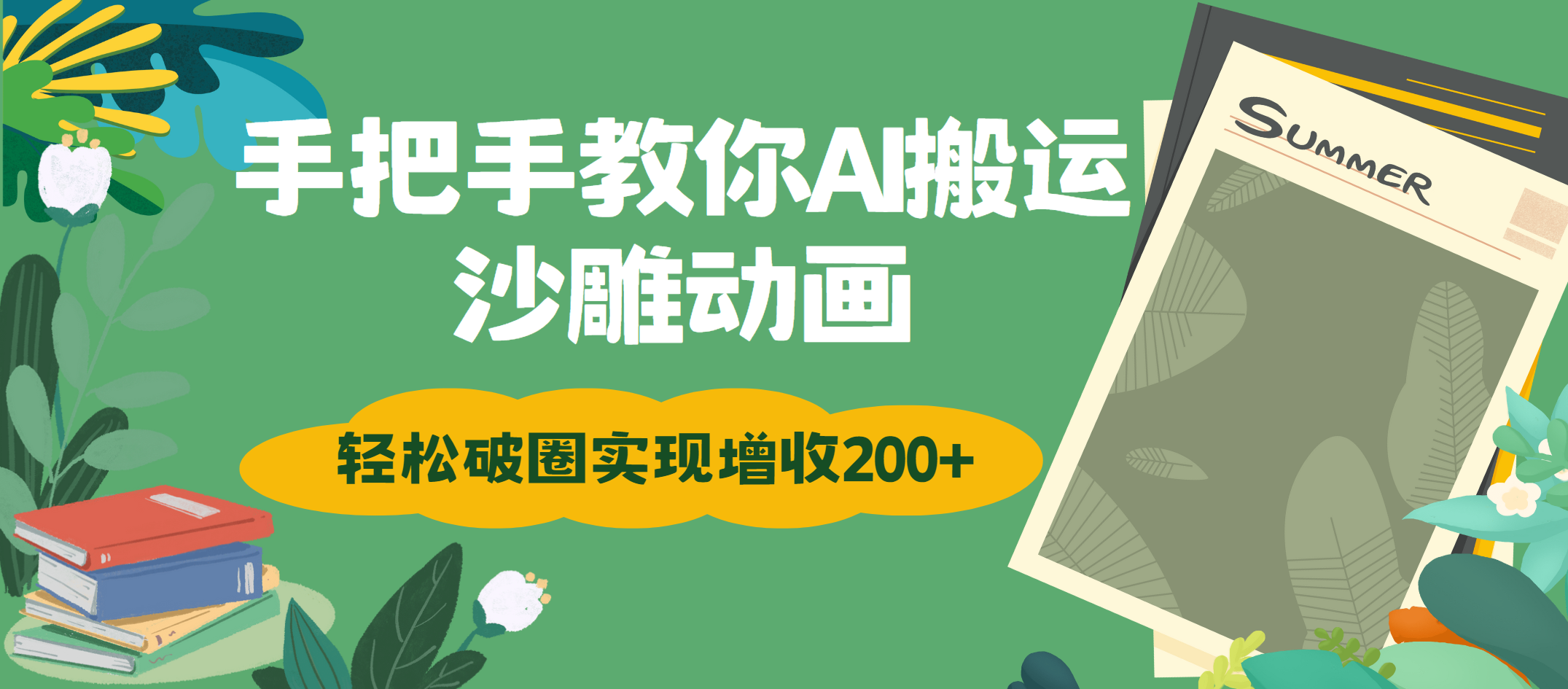 手把手教你用AI搬运沙雕动画轻松破圈实现增收200+副业工作-副业资源站-副业项目-创业项目-搞钱项目个人副业工作资源分享