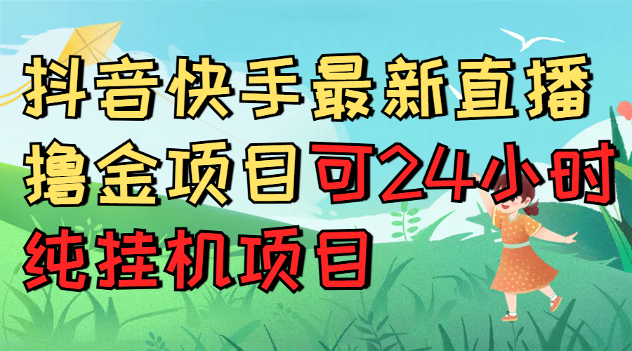 抖音快手最新直播撸金项目可24小时纯挂机项目副业工作-副业资源站-副业项目-创业项目-搞钱项目个人副业工作资源分享