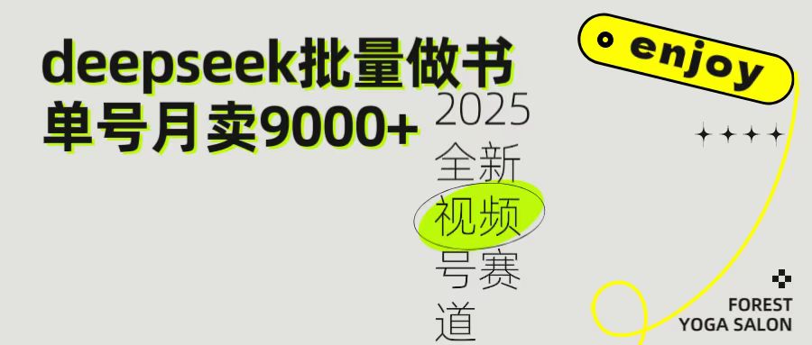 2025最新视频号项目 如何用Deepseek快速批量制作书单号 日入1000＋副业工作-副业资源站-副业项目-创业项目-搞钱项目个人副业工作资源分享