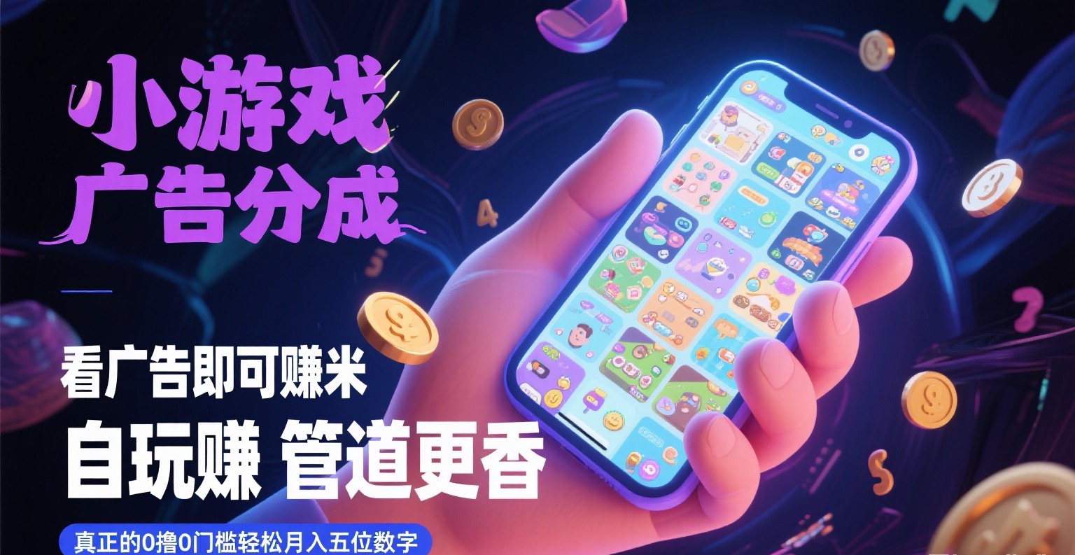 看广告即可赚米 自玩赚 管道更香 真正的零撸零门槛副业工作-副业资源站-副业项目-创业项目-搞钱项目个人副业工作资源分享